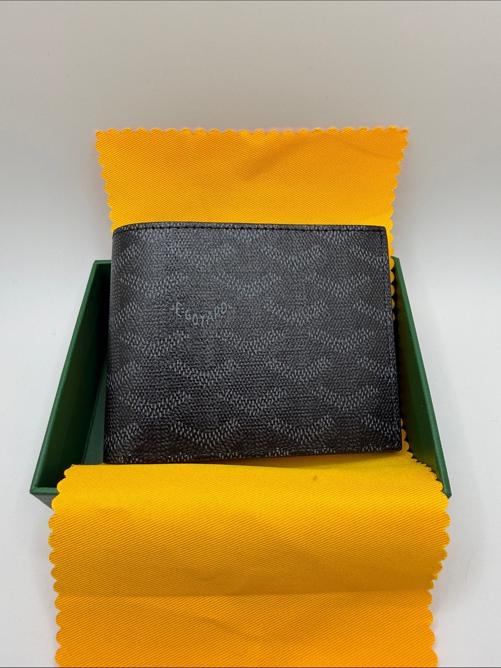 Goyard Black Textured Leather Wallet